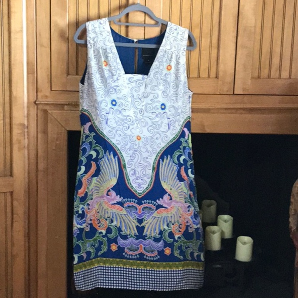 Anna Sui for Anthropologie silk sheath dress